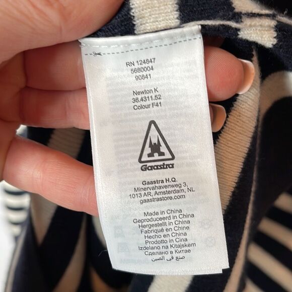 Gaastra Navy/ Cream Striped Dress. Size XL. - Picture 11 of 12